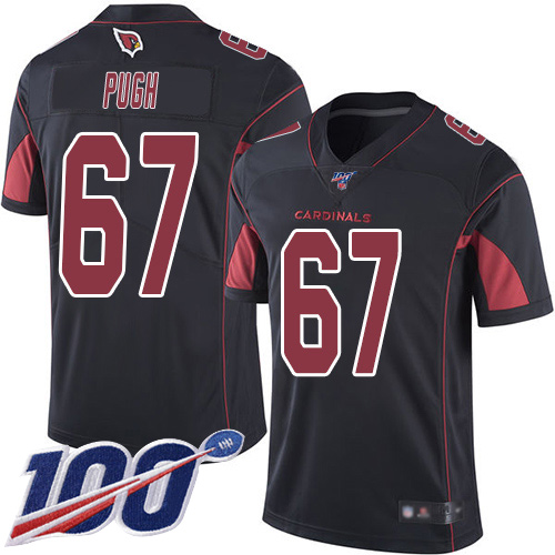 Arizona Cardinals Limited Black Men Justin Pugh Jersey NFL Football #67 100th Season Rush Vapor Untouchable
